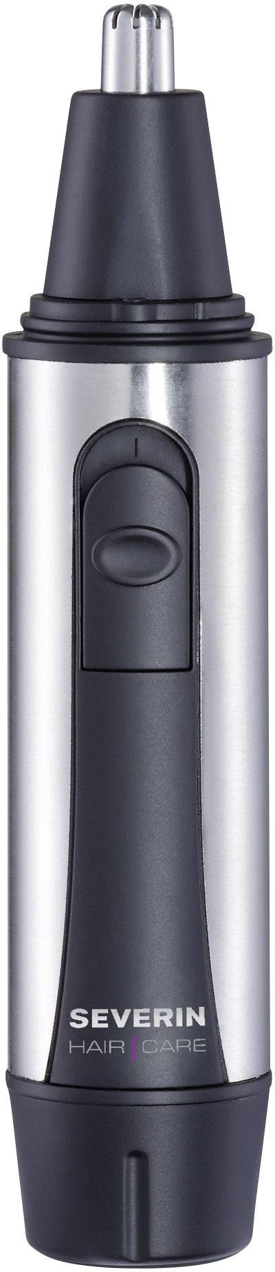 Severin HS 0781 Ohr-, Nasenhaartrimmer Edelstahl, Schwarz