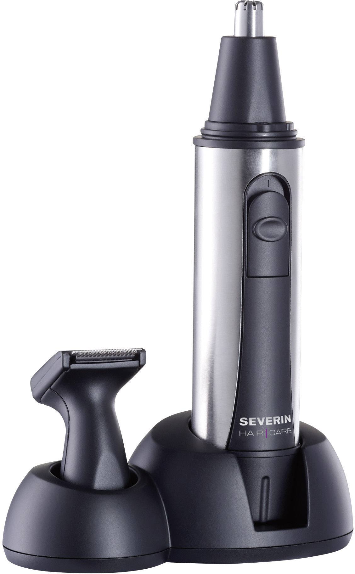 Severin HS 0781 Ohr-, Nasenhaartrimmer Edelstahl, Schwarz