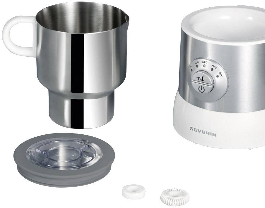 Severin SM 9685 Induktions-Milchaufschäumer Silber, Weiß 500 W