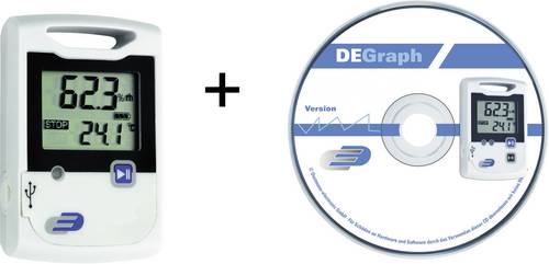Dostmann electronic Multi-Datenlogger LOG20 Set Messgröße Temperatur, Luftfeuchtigkeit