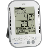 TFA Dostmann KLIMALOGG PRO Profi Set Luftfeuchtemessgerät (Hygrometer) 1% rF 99% rF Raumklima Profi Set, Datenloggerfunktion TFA Dostmann KLIMALOGG PRO Profi Set Luftfeuchtemessgerät (Hygrometer) 1% rF 99% rF Raumklima Profi Set, Datenloggerfunktion