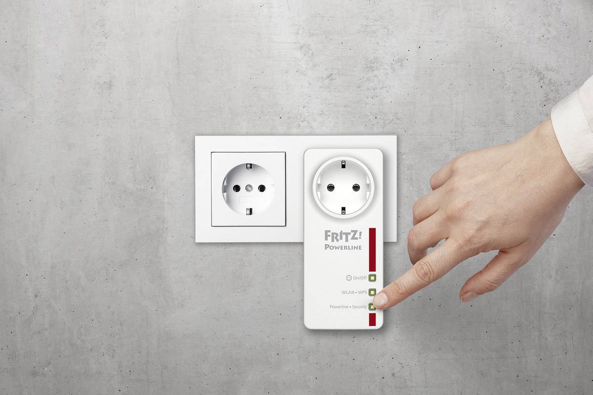 Fritz! FRITZ! Powerline 546E Powerline WLAN Einzel Adapter 500 MBit/s