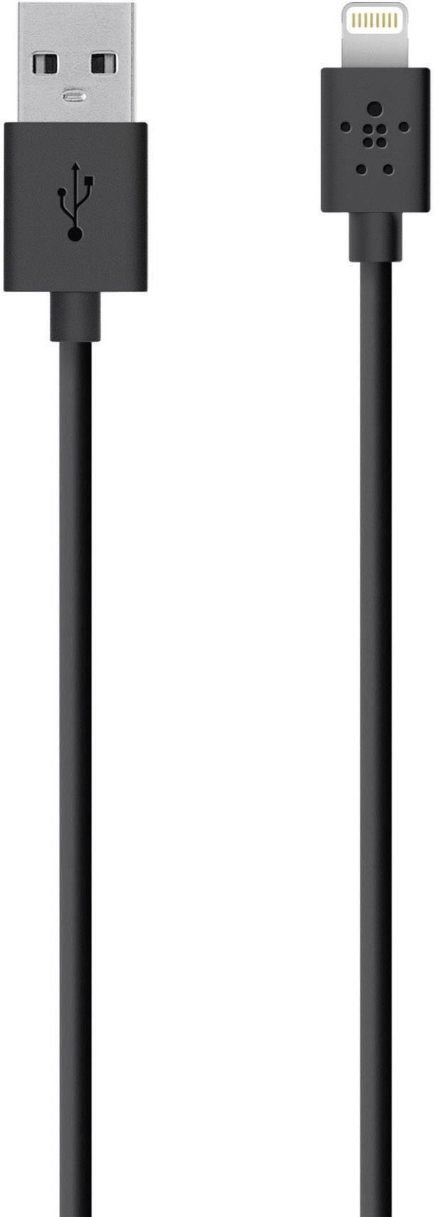 Belkin Apple iPad/iPhone/iPod Anschlusskabel [1x USB 2.0 Stecker A - 1x Apple Lightning-Stecker] 2.00 m Schwarz