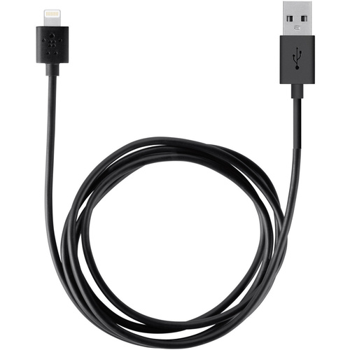 Belkin iPad/iPhone/iPod Datenkabel/Ladekabel [1x USB 2.0 Stecker A - 1x Apple Lightning-Stecker] 2.00m Schwarz