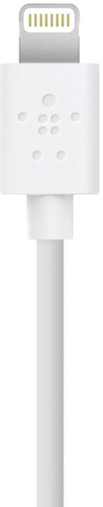 Belkin Apple iPad/iPhone/iPod Anschlusskabel [1x USB 2.0 Stecker A - 1x Apple Lightning-Stecker] 2.00 m Weiß