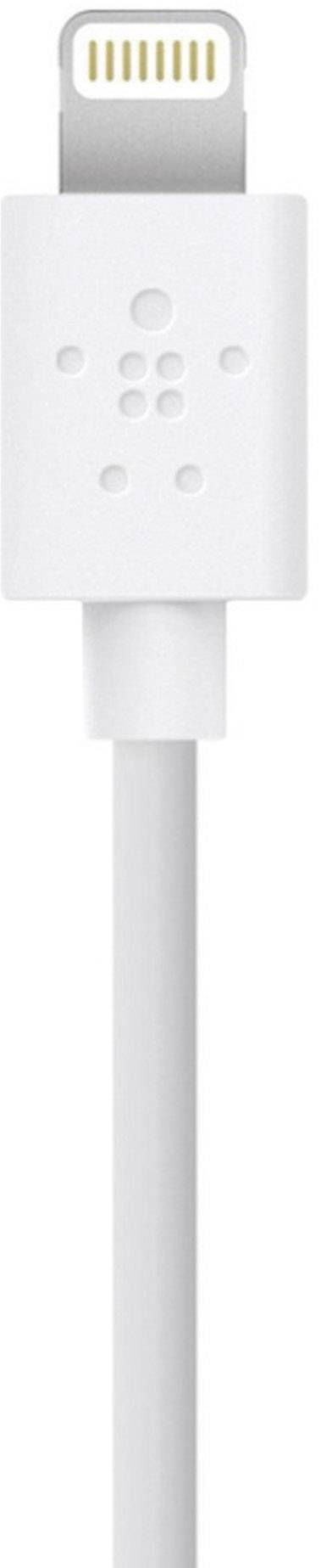 Belkin Apple iPad/iPhone/iPod Anschlusskabel [1x USB 2.0 Stecker A - 1x Apple Lightning-Stecker] 15.00 cm Weiß
