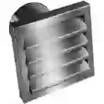 Wallair N31846 Ablufthaube mit Rückstauklappe Edelstahl Passend für Rohr-Durchmesser: 12.5cm Wallair N31846 Ablufthaube mit Rückstauklappe Edelstahl Passend für Rohr-Durchmesser: 12.5cm