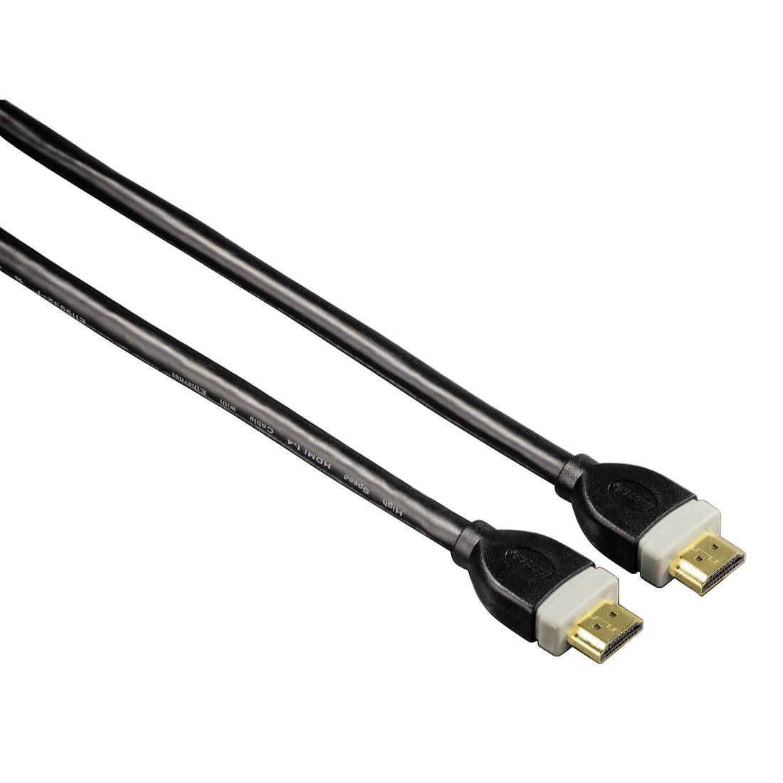 Hama HDMI Anschlusskabel HDMI-A Stecker, HDMI-A Stecker 1.80m Schwarz 00039665 Audio Return Channel, vergoldete Steckkontakte