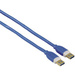 Hama USB-Kabel USB 3.2 Gen1 (USB 3.0 / USB 3.1 Gen1) USB-A Stecker, USB-A Stecker 1.80 m Blau vergoldete Steckkontakte 00039676