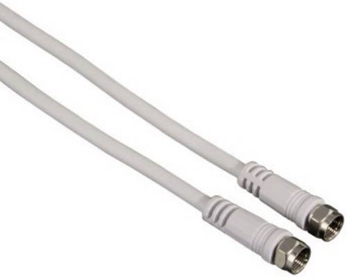 Hama SAT Anschlusskabel [1x F-Stecker - 1x F-Stecker] 1.50m 75 dB Weiß