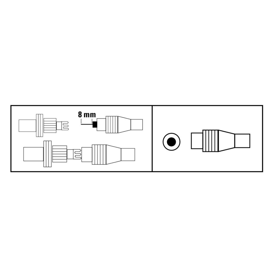 Hama 00044147 Antennen-Stecker Koax, klemmbar Antenne  Kabel-Durchmesser: 7 mm Hama