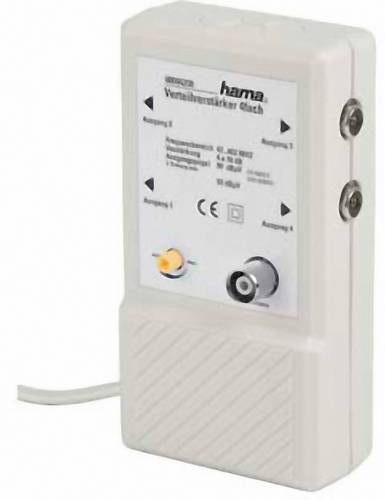 Hama 00044200 Kabel-TV Verstärker 4-fach 10 dB