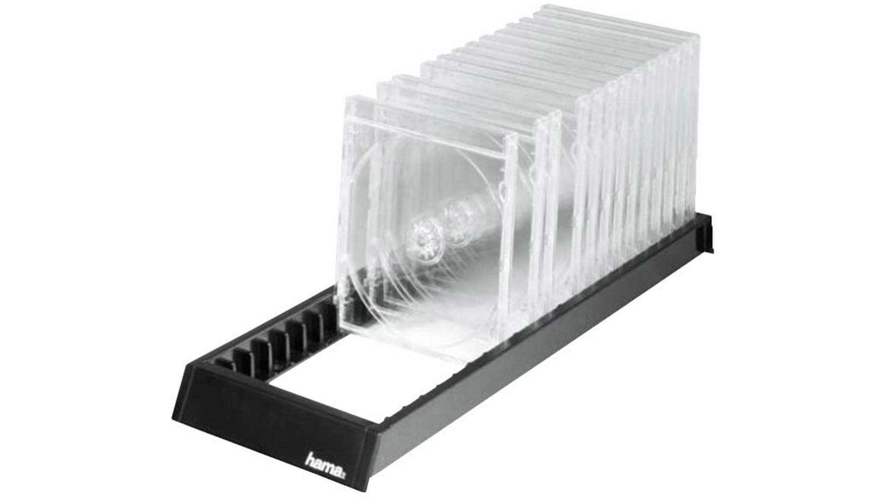 Flipper Cd Rack Hama CD Flipper 22 CDs Kunststoff Schwarz 1 St. (B x H x T) 144 x 29 x ...