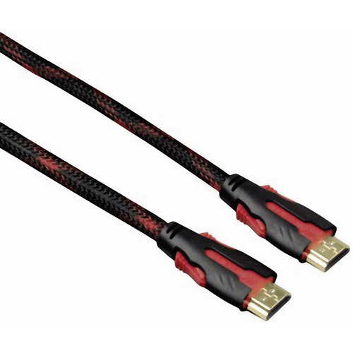 Hama HDMI Anschlusskabel HDMI-A Stecker, HDMI-A Stecker 2.00 m Rot/Schwarz 00115419 Audio Return Ch