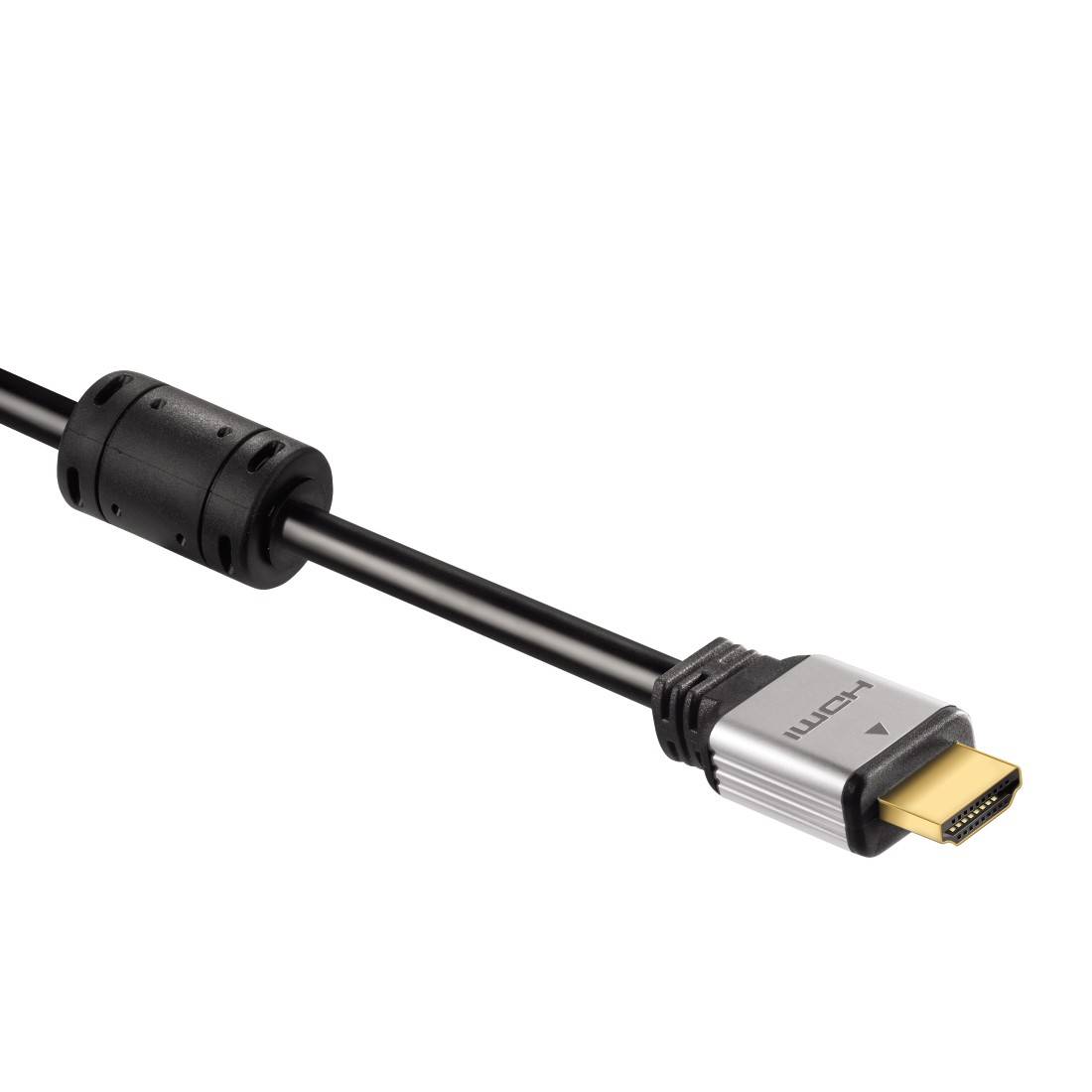Hama HDMI Anschlusskabel HDMI-A Stecker, HDMI-A Stecker 1.80 m Schwarz 00053760 Audio Return Channel, vergoldete Steckkontakte, mit Ferritkern, Ultra