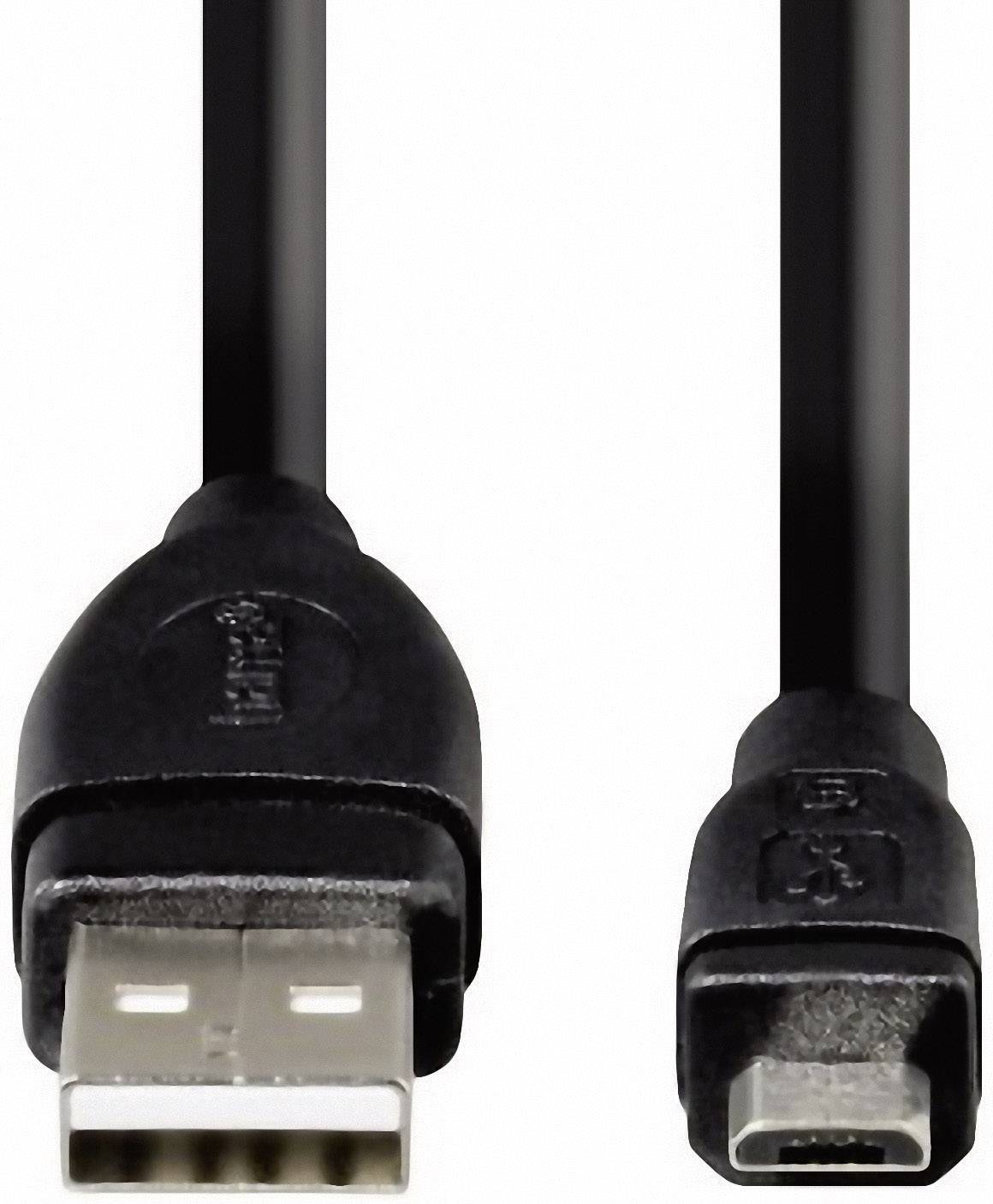 Hama USB-Kabel USB 2.0 USB-A Stecker, USB-Micro-B Stecker 3.00m Schwarz