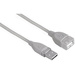 Hama USB-Kabel USB 2.0 USB-A Stecker, USB-A Buchse 5.00m Grau vergoldete Steckkontakte 00078400
