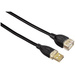 Hama USB-Kabel USB 2.0 USB-A Buchse, USB-A Stecker 3.00 m Schwarz vergoldete Steckkontakte 00078449