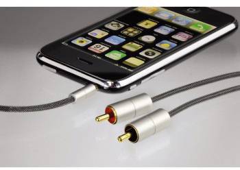 Hama 00080865 Klinke / Cinch Audio Anschlusskabel [1x Klinkenstecker 3.5mm - 2x Cinch-Stecker] 2.00m Silber vergoldete