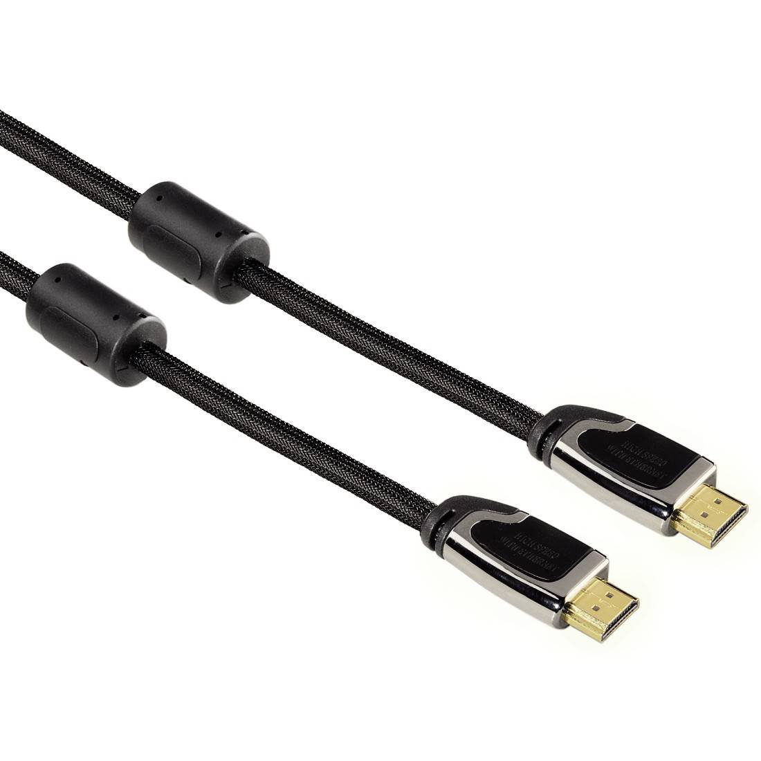 Hama HDMI Anschlusskabel 3.00 m Schwarz 00083057 Audio Return Channel, vergoldete Steckkontakte, 4K UHD HDMI-Kabel