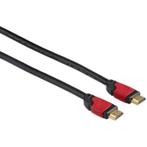 Hama HDMI Anschlusskabel 5.00 m 00083082 Audio Return Channel, vergoldete Steckkontakte, Ultra HD (4k) HDMI Schwarz [1x HDMI-Stecker - 1x HDMI-Stecker