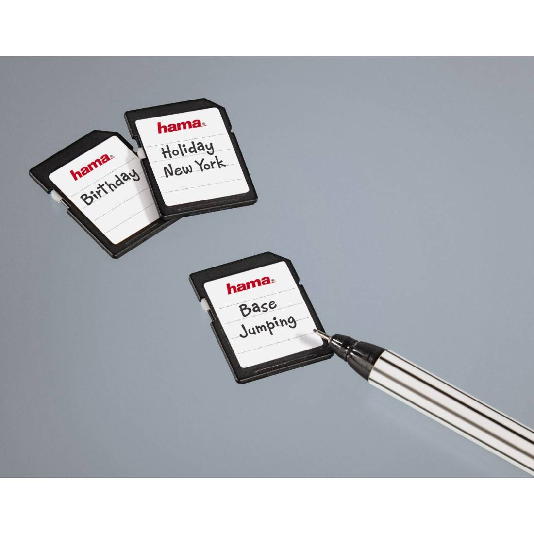 Hama - Etiketten - Schwarz / Weiß (Packung mit