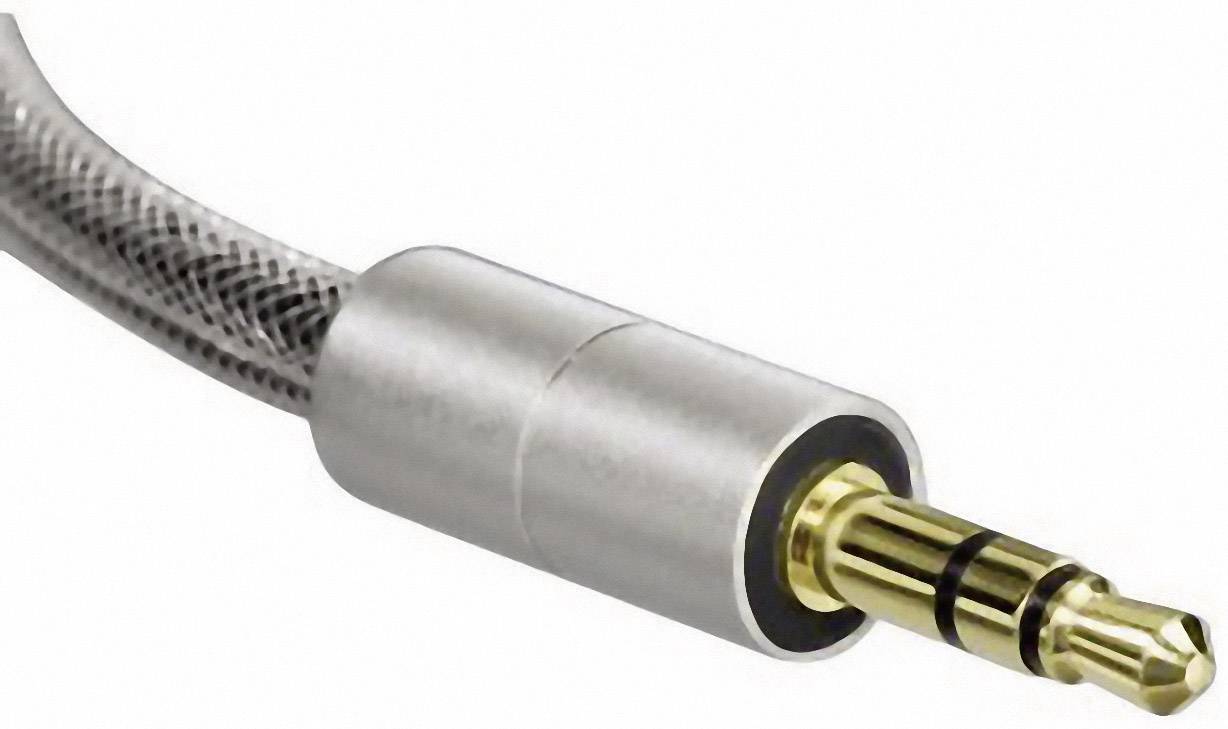 Hama 00106334 Klinke Audio Anschlusskabel [1x Klinkenstecker 3.5 mm - 2x Klinkenbuchse 3.5 mm] 0.15 m Silber