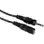 Hama 00043300 Klinke Audio Verlängerungskabel [1x Klinkenstecker 3.5mm - 1x Klinkenbuchse 3.5 mm] 2.50m Schwarz