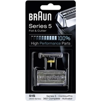 Braun 51S Scherfolie und Klingenblock Silber 1 Set Braun 51S Scherfolie und Klingenblock Silber 1 Set