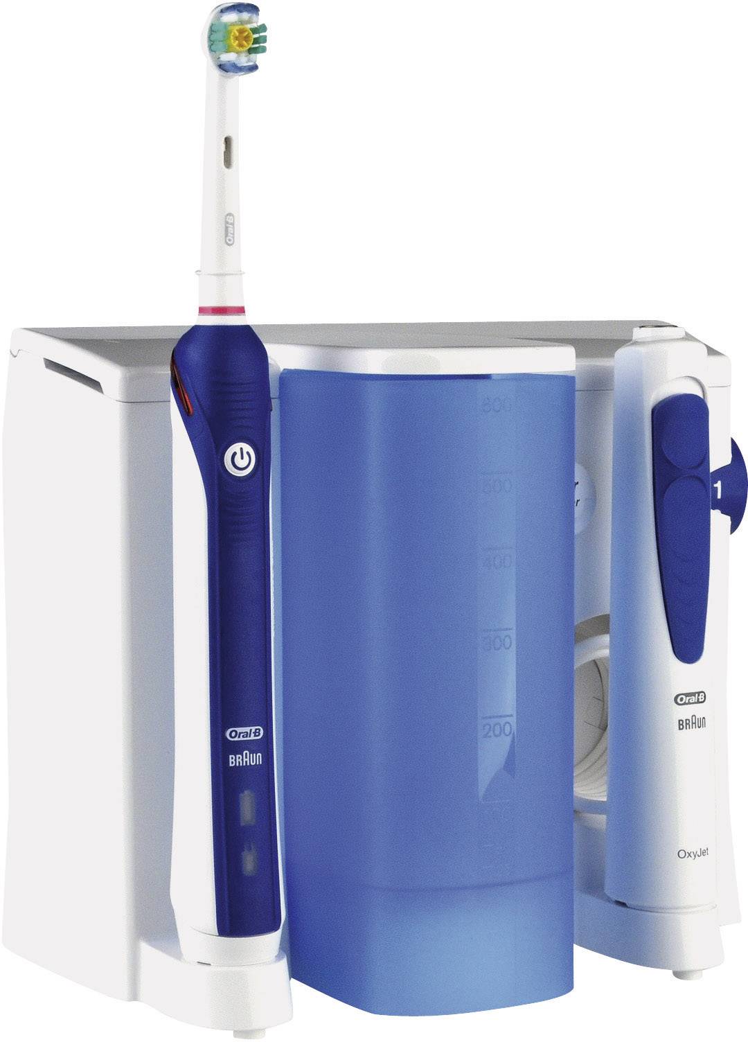 Oral-B Professional Care Center 3000 609796 Elektrische Zahnbürste, Munddusche Rotierend/Oszilierend/Pulsieren Weiß, Blau