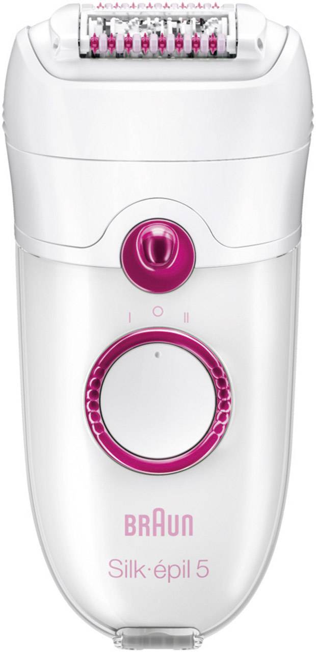 Braun Silk-épil 5280 Legs & Body Epilierer Weiß, Pink
