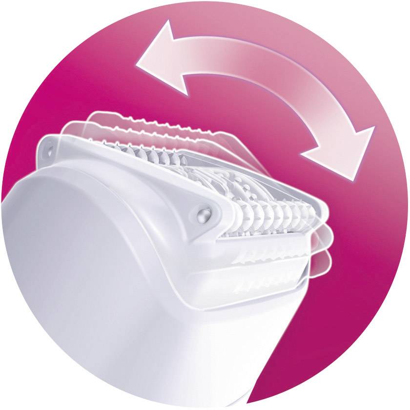 Braun Silk-épil 5280 Legs & Body Epilierer Weiß, Pink