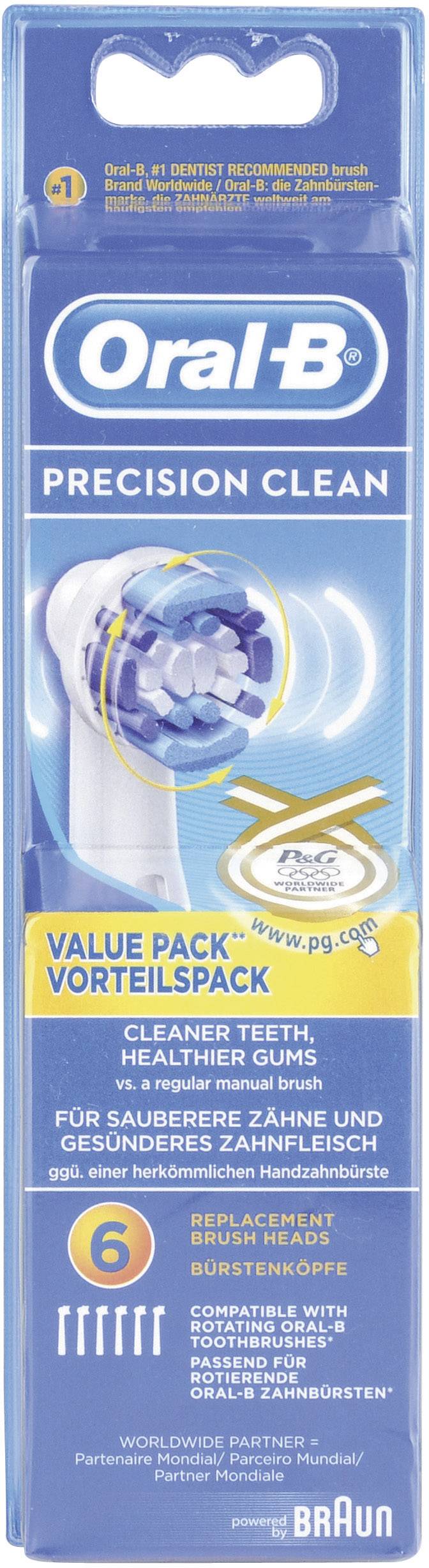 Oral-B Precision Clean Aufsteckbürsten für elektrische Zahnbürste 6 St. Weiß