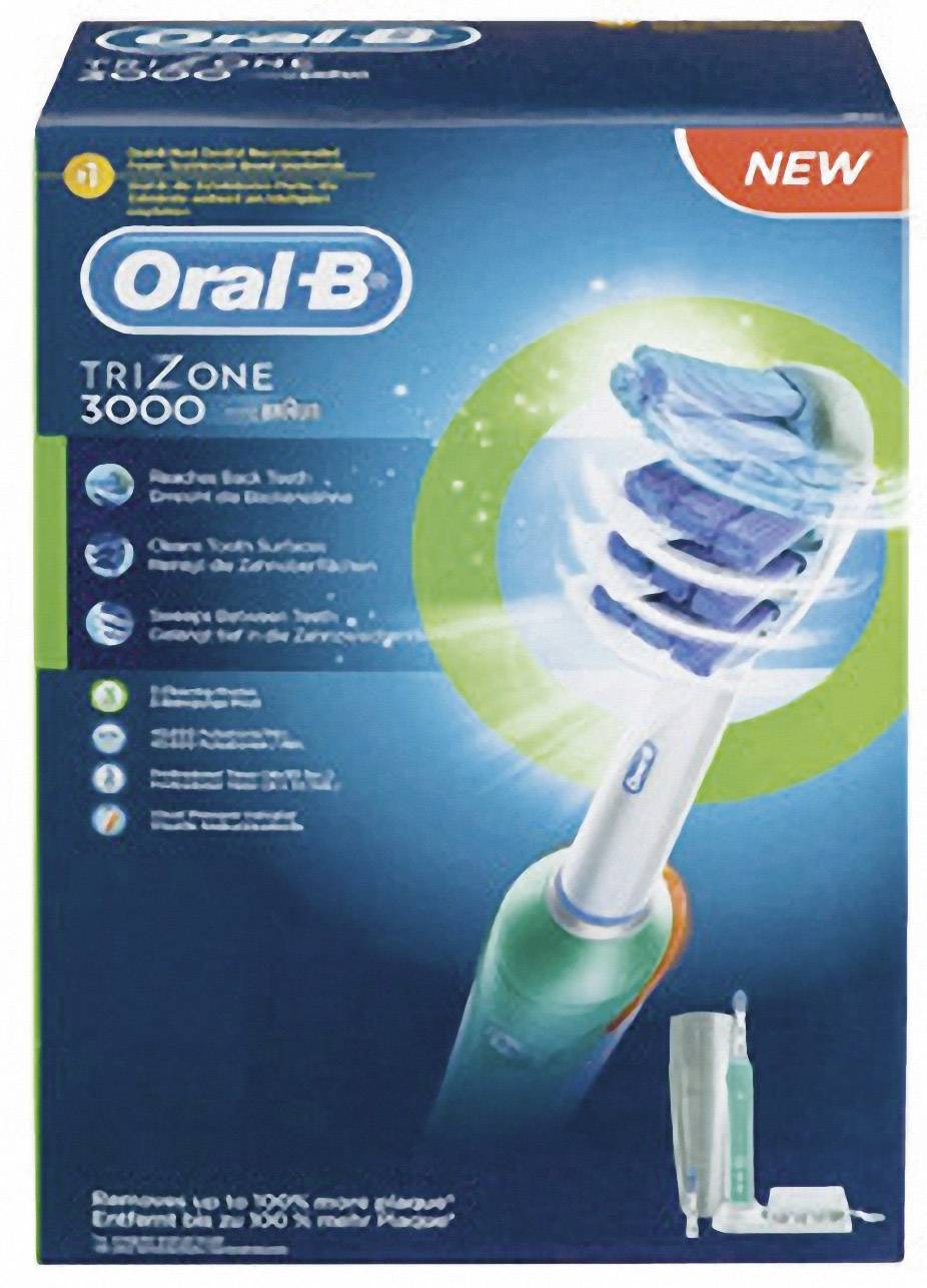 Oral-B Trizone 3000 Trizone 3000 Elektrische Zahnbürste Drei-Zonen-Tiefenreinigung Weiß, Türkis