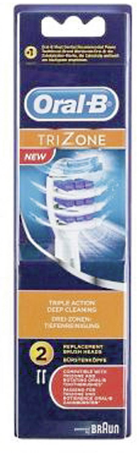 Oral-B TriZone Aufsteckbürsten für elektrische Zahnbürste 2 St. Weiß