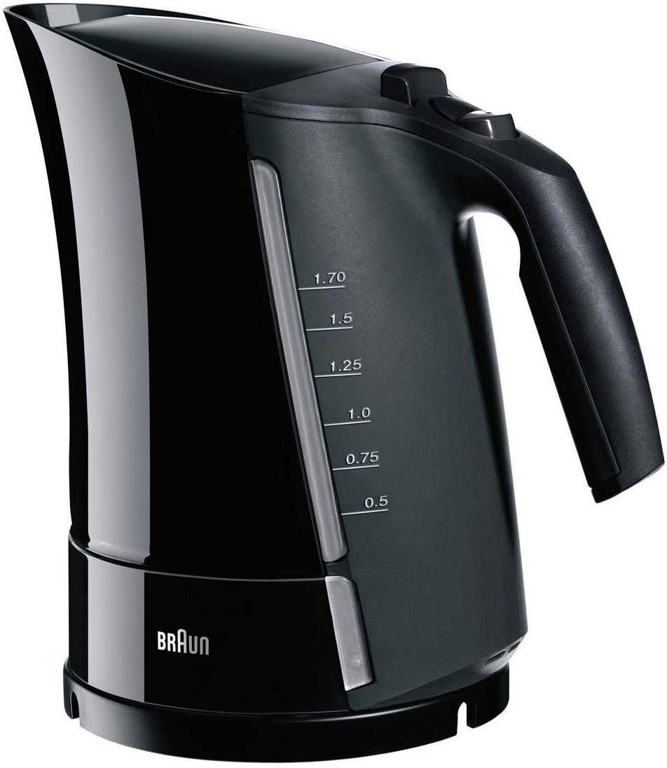 Braun WK300 Multiquick3schwarz Wasserkocher Schwarz Fassungsvermögen: 1.6l