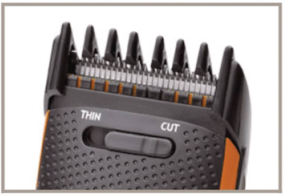 AEG HSM/R5597 Haarschneider, Bartschneider, Ohr-, Nasenhaartrimmer Schwarz, Orange