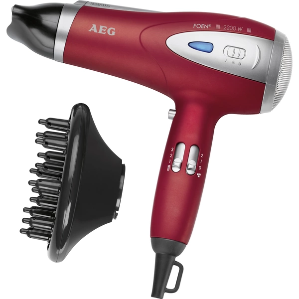 AEG HTD 5584 Haartrockner Rot (metallic), Silber AEG HTD 5584 Haartrockner Rot (metallic), Silber