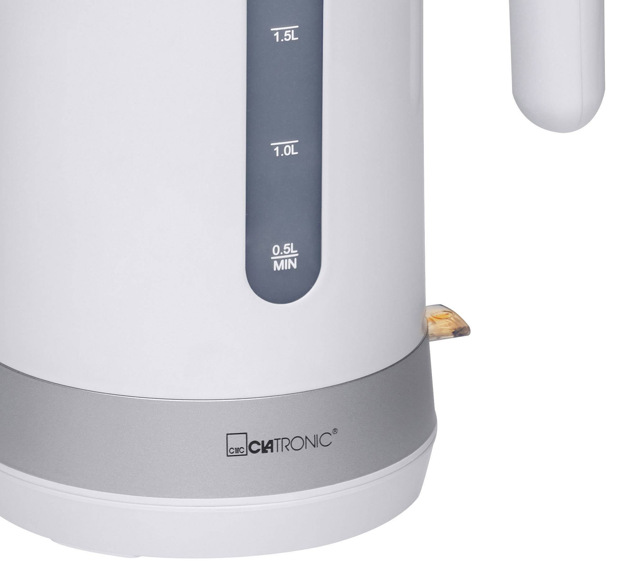 Clatronic WK 3452 Wasserkocher Weiß Fassungsvermögen: 1.8 l