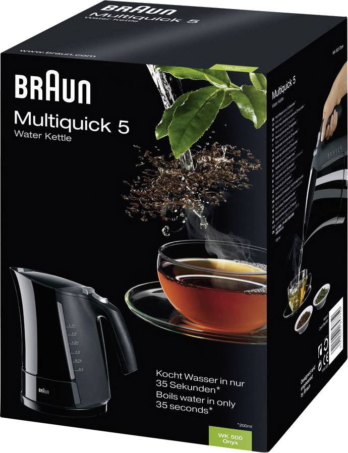 Braun WK500 Multiquick5 schwarz Wasserkocher
