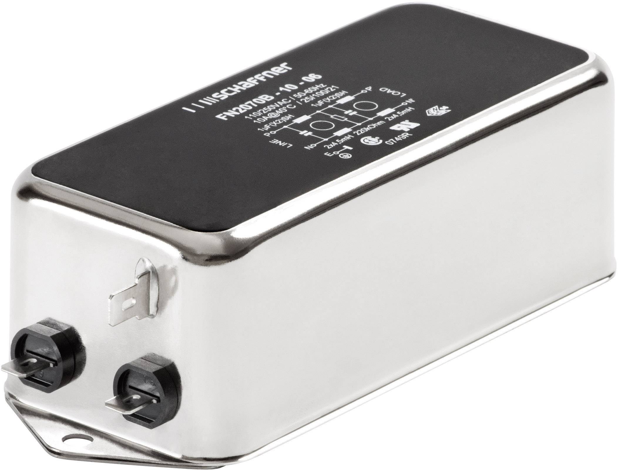 Schaffner FN 2070-1-06 FN 2070-1-06 Netzfilter mit Kaltgerätebuchse 250 V/AC 1A 22 mH (B x H) 85mm x 30.3mm 1St.