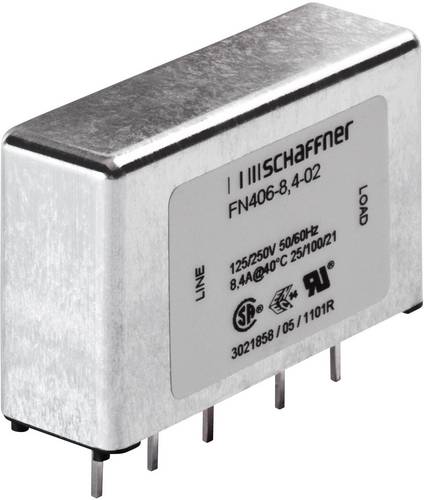 Filtre antiparasite Schaffner fn 406-1-02 250 v/ac 1 a 12 mH (l x l x h) 45 x 15 x 28 mm 1 pc(s)