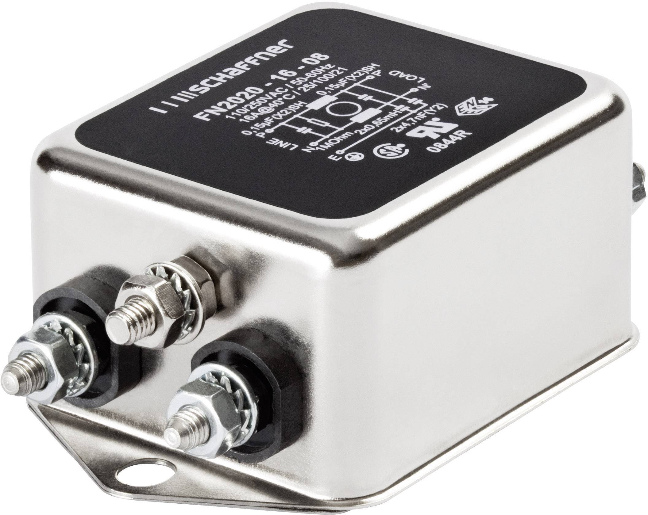 Schaffner FN 2020-12-06 FN 2020-12-06 Entstörfilter 250 V/AC, 250 V/DC 12A 0.7 mH (B x H) 64mm x 29.3mm 1St.