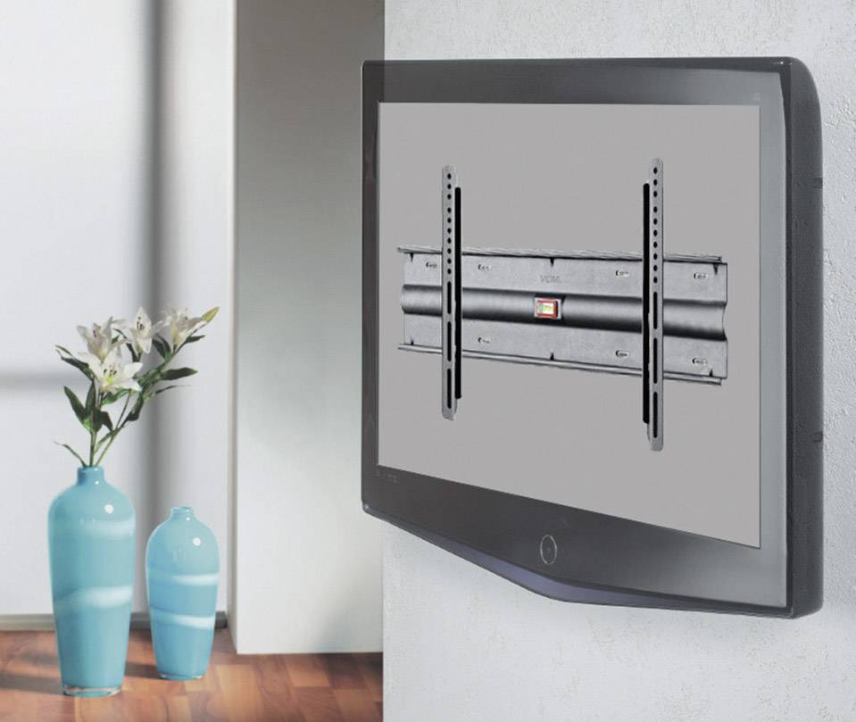 VCM WF120 TV-Wandhalterung 81,3 cm (32") - 152,4 cm (60") Starr Integrierte Wasserwaage
