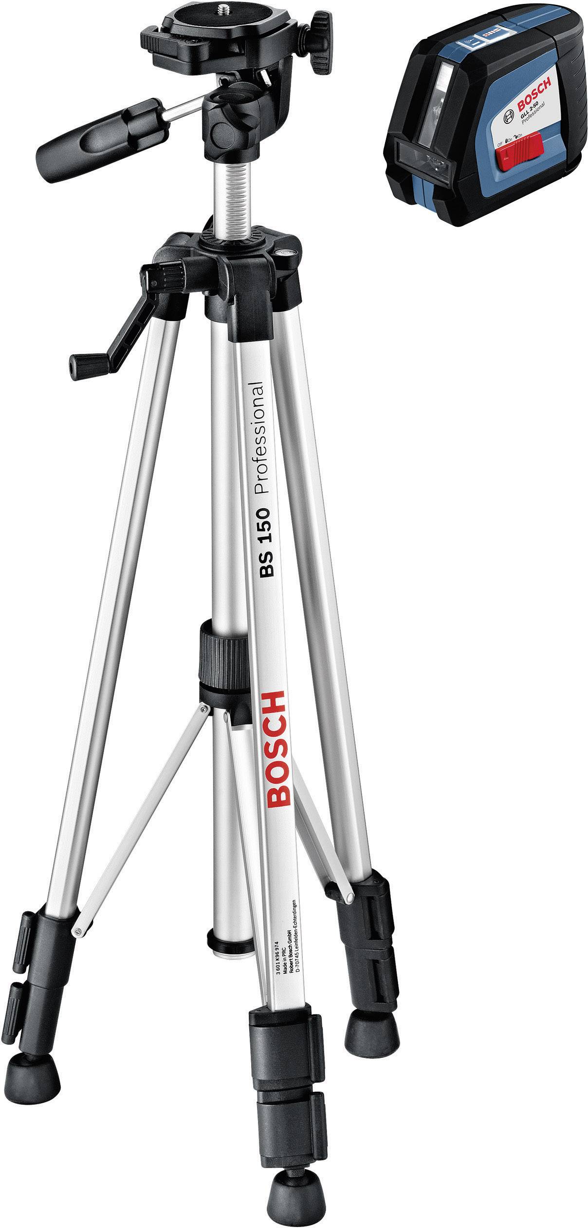 Bosch Professional GLL 2-50 P + BS 150 P Linienlaser selbstnivellierend Reichweite (max.): 20 m