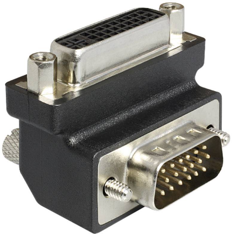 Delock 1937074 DVI / VGA Adapter [1x DVI-Buchse 24+5pol. - 1x VGA-Stecker] Schwarz