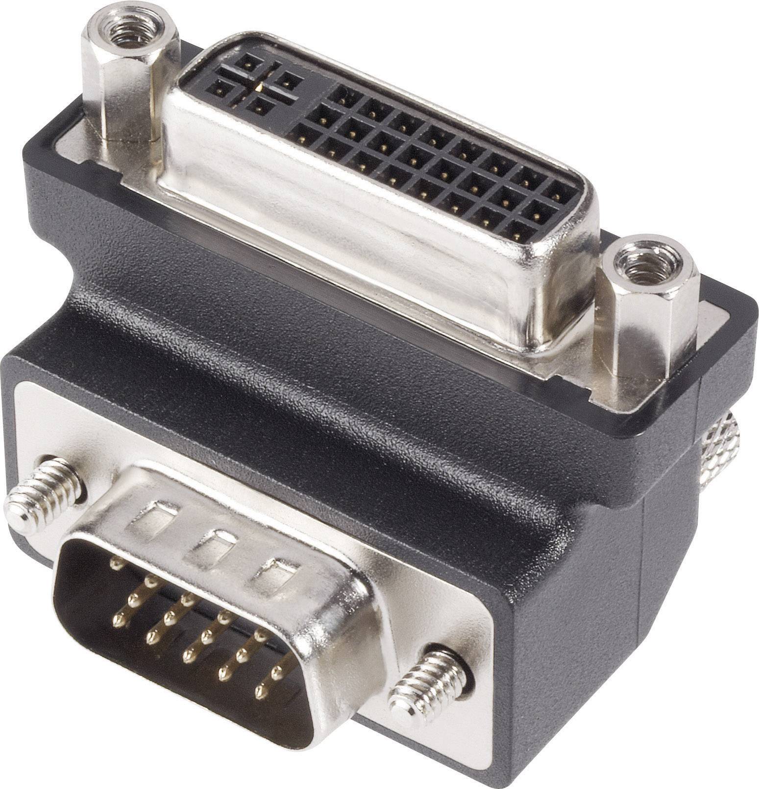Delock 1937074 DVI / VGA Adapter [1x DVI-Buchse 24+5pol. - 1x VGA-Stecker] Schwarz