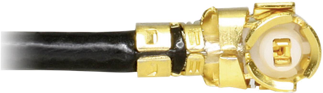 Delock WLAN-Antennen Verlängerungskabel [1x IPEX-Stecker - 1x RP-TNC-Buchse] 0.20 m Schwarz vergoldete Steckkontakte
