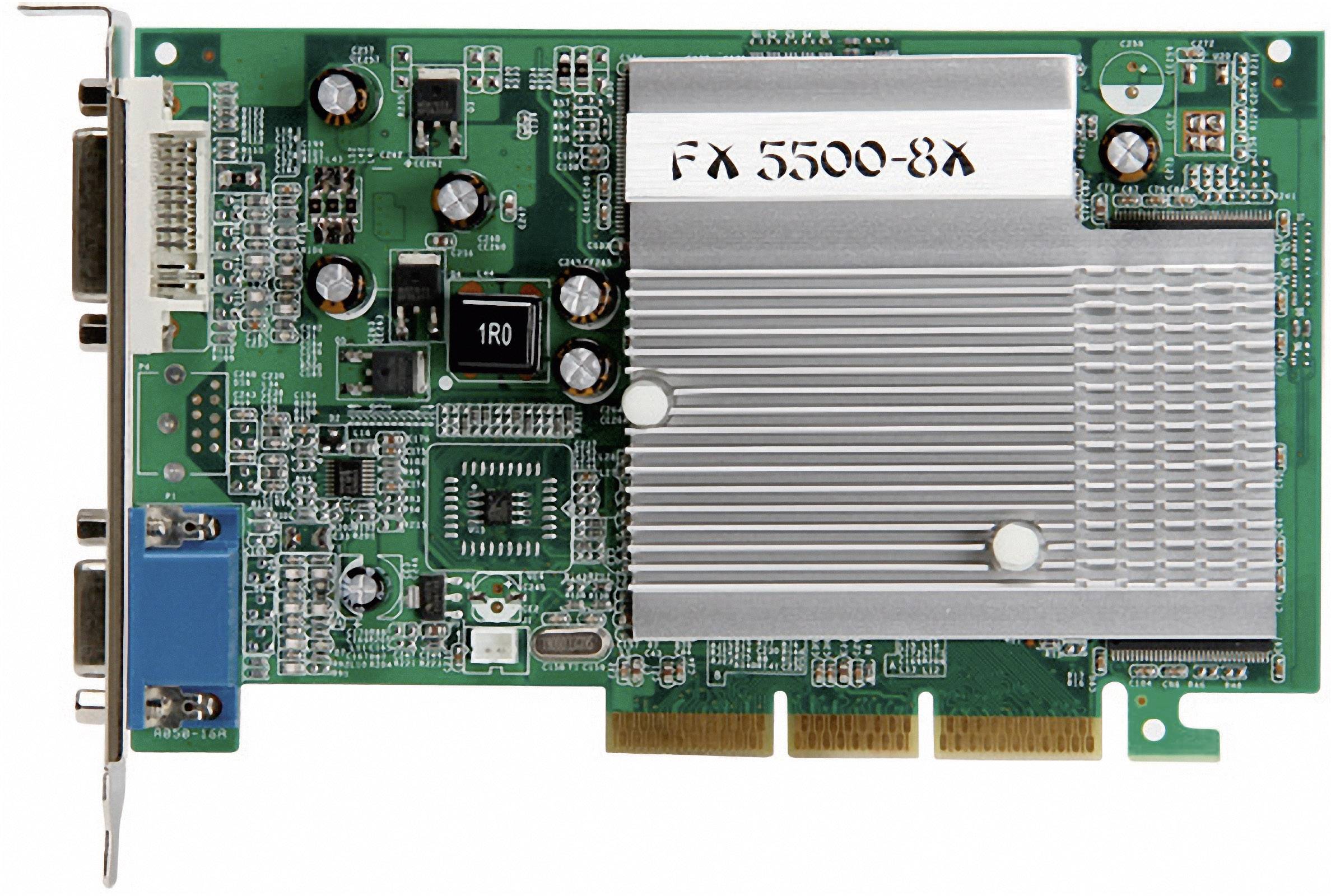 MSI Grafikkarte Nvidia GeForce FX5500 256 MB DDR-RAM AGP 8x DVI, VGA Passiv gekühlt