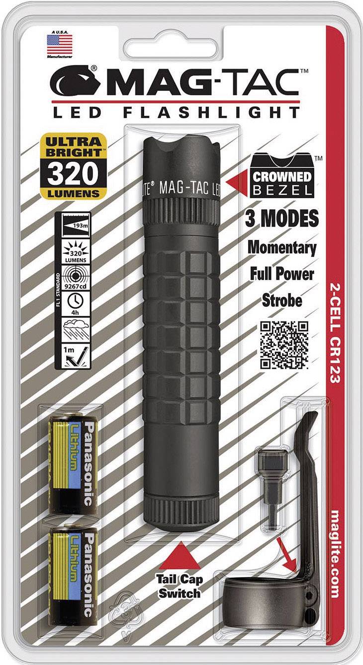 Mag-Lite MAG-TAC Crowned Bezel WF LED Taschenlampe batteriebetrieben 320 lm 4 h